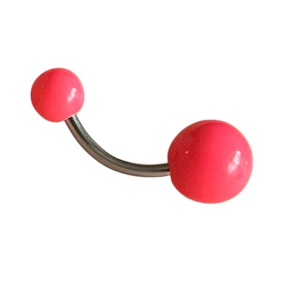 Neon Pink Belly Button Ring 💗✨ - Picture 2 of 3